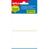 APLI 2686 - Etiquetas blancas adhesivo fuerte (53 x 82) 6 hojas